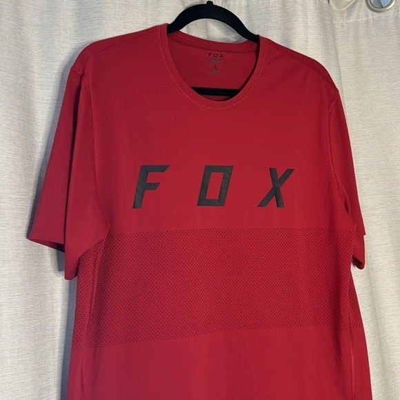 FOX ACTIVEWEAR RED LOGO TEE (L) - Picture 3 of 6